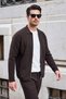 Cotton Classic Collar Zippered Knitwear Cardigan Men's Cardigan 63535127