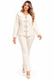 Women's Soft Textured Special Stone Button Detailed Collar Cardigan - 3