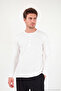 Cotton Regular Fit Buttoned Crew Neck Sweat Men's Sweat 5905852 - 4