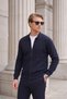 Cotton Classic Collar Zippered Knitwear Cardigan Men's Cardigan 63535127