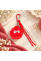 Puffy Red Beret Pompom Bag Charm - 2