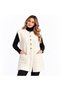 Women's Soft Textured Stone Buttoned Pocketed Long Knit Vest - 3