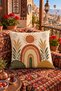 Anatolia Sun |   Anatolian Inspired Floral, Crane and Sun Patterned Set of 4 Decorative Throw Pillow Covers |   Modern Bohemian Design - 3