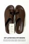 Premium Textured Leather Footwear with Cross Strap Design - 4