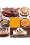 3 Pcs Springform Cake Pan Set with Quick Release Latch, Round, Heart, and Square Shapes - 5