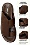 Premium Textured Leather Footwear with Cross Strap Design - 3
