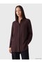 Özmarka New Season Brown Gabardine Women's Shirt Tunic