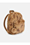Brown Patterned Girl's Backpack - 2