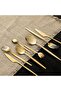 Belina 18 Piece Dinner Fork Spoon Knife Set Shiny Gold - 2