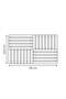 Gratar de podea 55x33x2,5 cm, Bej - Bambou - 3