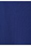 Oversize Fit Round Neck Plain Men's Blue Short Sleeve T-Shirt - 6