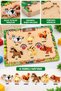 Children's Educational Find-Pair Puzzle 3 mm Wooden Base 5 mm Soft Eva – Preschool Matching Game Variant - 3