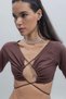 Bağlamalı Crop Top - 6