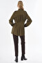 Pleated Viscose Lyocell Tunic Khaki - 5