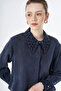 Collar Detailed Modal Tunic Navy Blue - 7