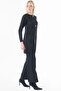 Baklava Pattern Knitwear Tunic Black - 6