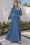 Buttoned Linen Dress 46422