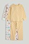 2 Pack Ribbed Pyjamas