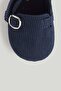 Navy Cord Pram Shoes - 4