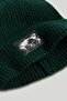 Green Knitted Beanie Hat - 2