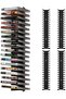 Video Game Storage, 4 Pack Wall Mount Game Case Holder, Holds Up to 72 Disc Boxes, Metal Wall Mounte