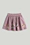 Purple Embroidered Skirt