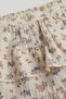 Floral Skirt and T-Shirt Outfit - 3