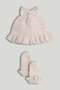 Pink Knitted Hat and Booties Set