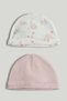 2 Pack My First Pink Baby Hats