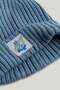 Blue Knitted Beanie Hat - 2