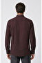 Bordo Çıtçıtlı Cepli Gömlek - 4