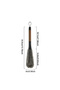2-in-1 Jar Brush - Detachable Straw Brush - Walnut Wood Patterned Handle - 3