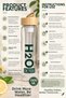 Detox Flask & Water Bottle with Bamboo Lid - 2