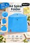 A4 Snap File – 5 Color Options |   Single Blue Color Option Available