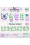 Party 8 Year Old Balloon Set Butterfly Themed Mint Lilac Birthday Decoration Number Foil Balloon Party Decor - 2