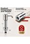 Countertop Built-In Liquid Soap Dispenser Pump 360 °   Rotating Stainless Soap Dispenser Silver - 5