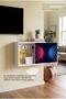 Modern Sliding Wooden Modem Storage Box Wall Mounted Cable Concealer Fuse Box Storage Box