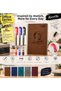 2027 Ataturk Silhouette Daily Agenda 17X24 cm Spiral Gray + 3 Colors 0.5 mm Fine Tip Roller Pen Set - 2