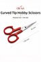 Curved Tip Hobby Scissors 13 cm – Embroidery, Sewing, Etamin, Cross Stitch, and Thread Cutting Scissors