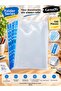 A4 90 Micron Crystal Pouch File with Blue Stripes 11 Holes – 100 Pieces Optional