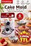 6 Pieces Medium Size Metal Cake Capsule Mini Tart Muffin Cake Mold