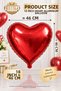 18 Inch 46 cm Heart Foil Balloon Inflatable with Helium and Air Party Decoration Balloon - 2
