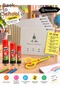 Back to School Picture Notebook Set |   5 Picture Notebooks |   25X35 cm 110 Gr Drawing Paper, Stick Adhesive, and Children's Scissors
