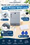 Invisible Cabinet Lock with Rfid Card - Hidden Security Lock for Furniture and Office