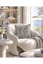 Textured Gray Embroidered Cushion Cover 43X43Cm - 2