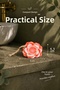 Orange Water Lily Shaped Solid Soap 8X4.5 cm Hangable Decorative Bath Hand Soap - 4
