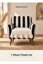 100% Cotton Ruffled Sofa Cover Bohemian Armchair 7 Different Colors - 2