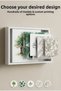 Nordic Custom Printed Solid Wood Decorative Modem Hiding Cabinet Organizer with Sliding Door - 5