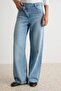 Premium Mavi Tencel Karışımlı Normal Bel Wide Leg Jeans TWOAW27JE00150 - 3