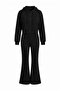 Siyah Fitted/Vücuda Oturan Flare Paça Soft/Yumuşak Dokunuşlu Örme Alt - Üst Takım TWOAW27AU00012